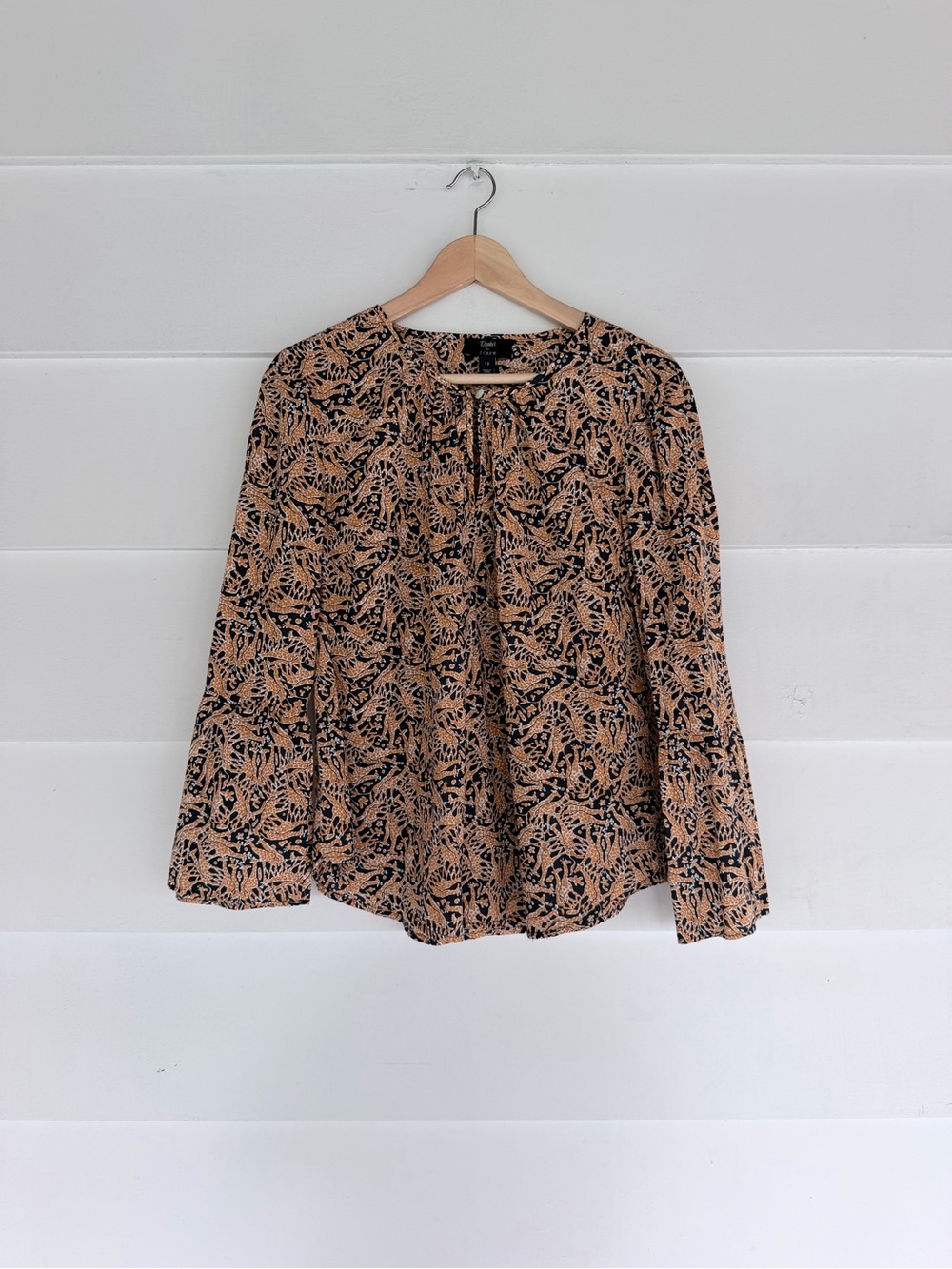 Drakes London for J. Crew Giraffe Blouse